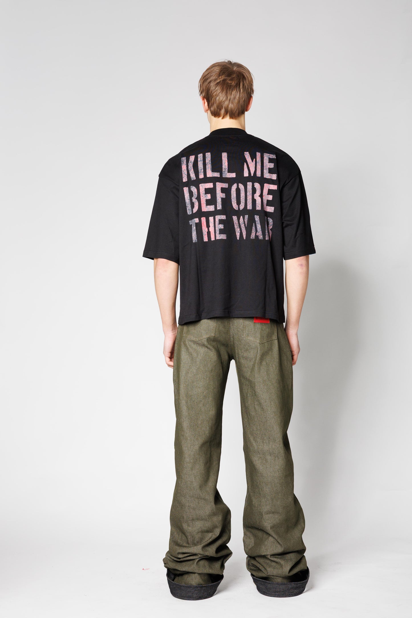 T-SHIRT CROP LOOSE FIT KILL ME BEFORE THE WAR