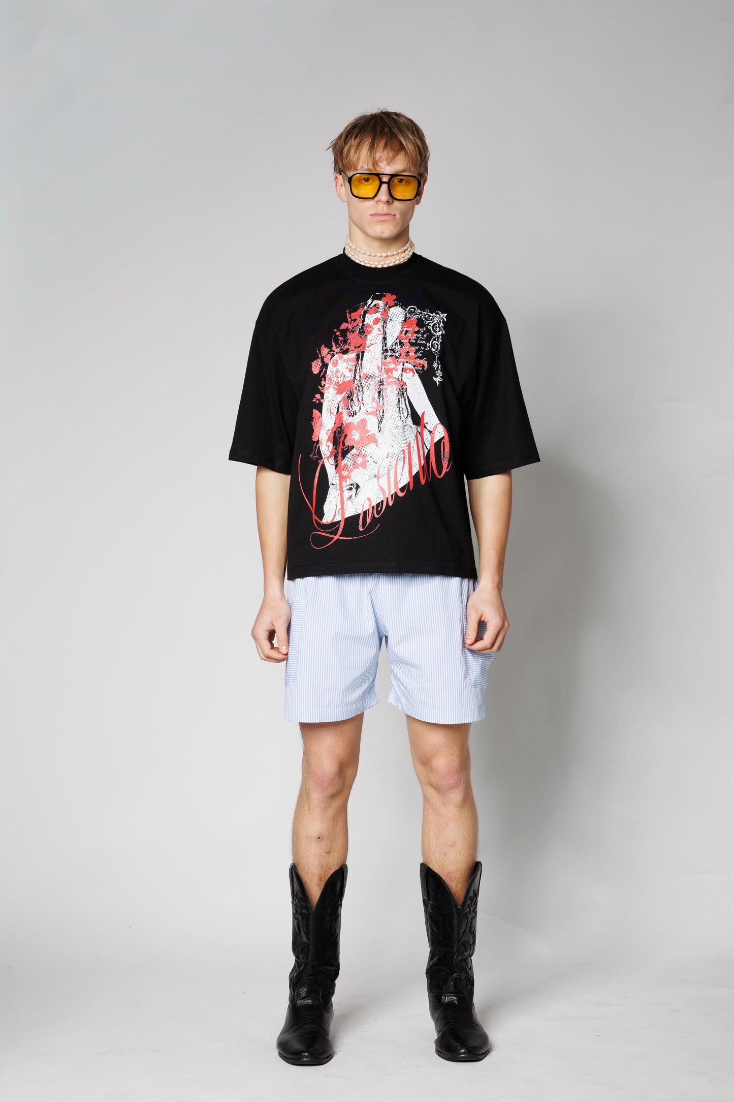 T-SHIRT CROP LOOSE FIT CYBER