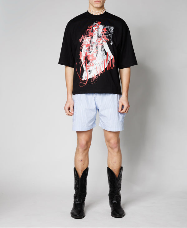 T-SHIRT CROP LOOSE FIT CYBER