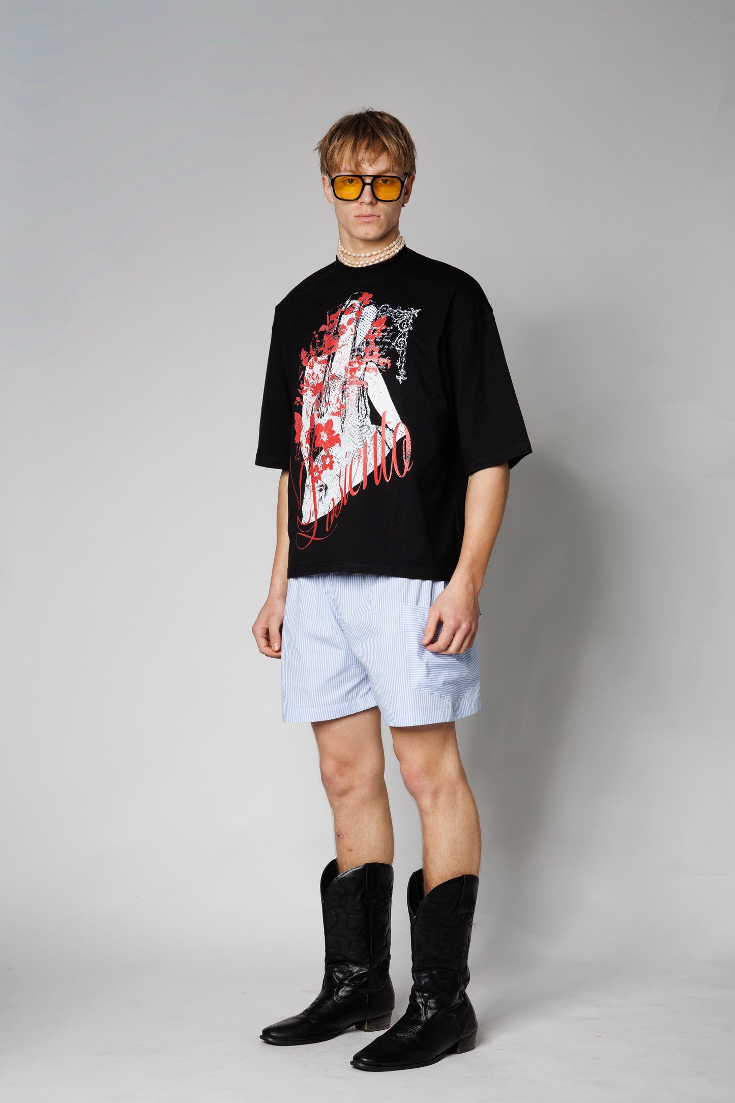 T-SHIRT CROP LOOSE FIT CYBER